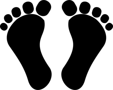 Digital Footprint Vector Icon