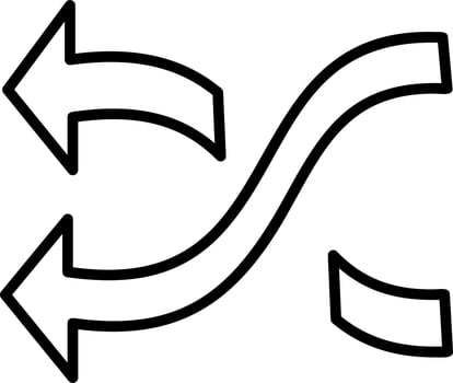 Shuffle Vector Icon