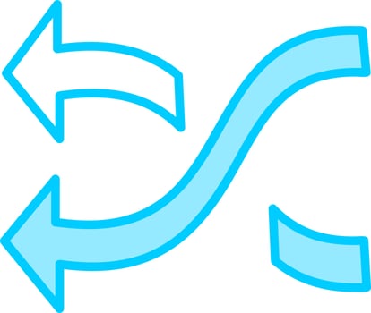 Shuffle Vector Icon