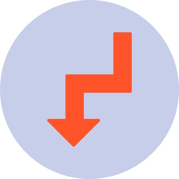 Zigzag Arrow Vector Icon