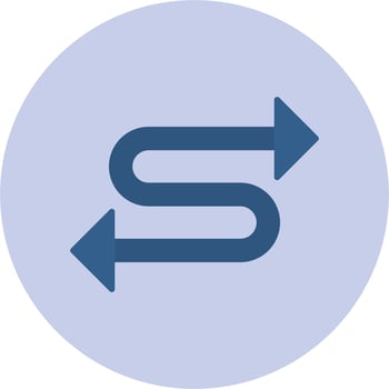 Zigzag Arrow Vector Icon