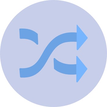 Shuffle Vector Icon