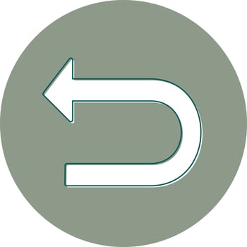 U Turn Vector Icon