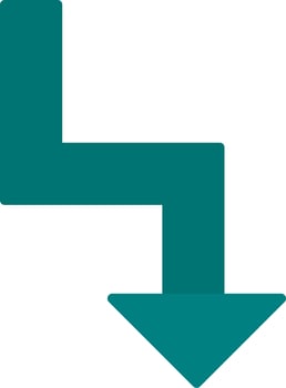 Zigzag Arrow Vector Icon