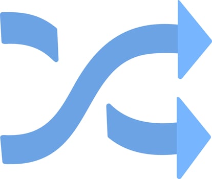 Shuffle Vector Icon