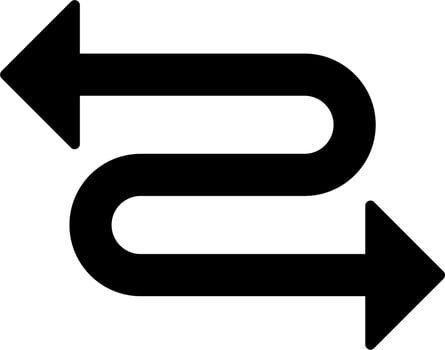 Zigzag Arrow Vector Icon