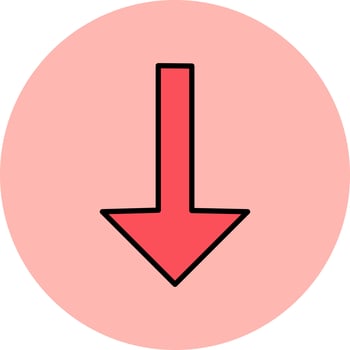 Down Arrow Vector Icon