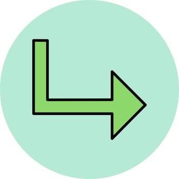 Turn Vector Icon