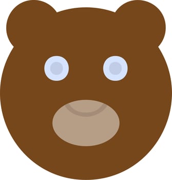 Chocolatey Bear Vector Icon