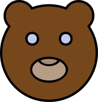 Chocolatey Bear Vector Icon