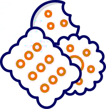 Mix Biscuits Vector Icon