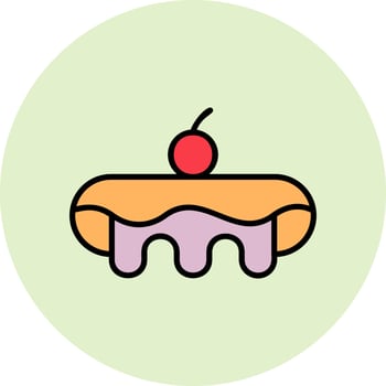 Eclair Vector Icon