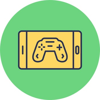 Mobile Game Vector Icon