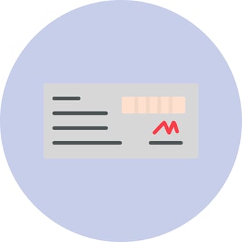 Cheque Vector Icon