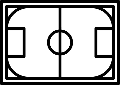 Football Pitch Vector Icon