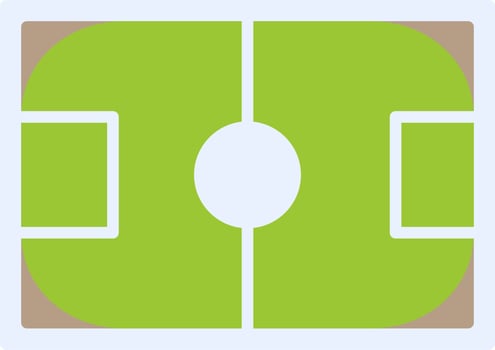 Football Pitch Vector Icon