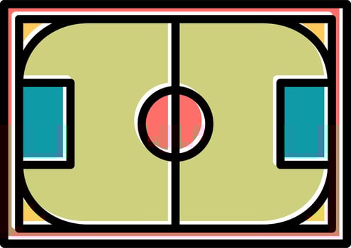 Football Pitch Vector Icon