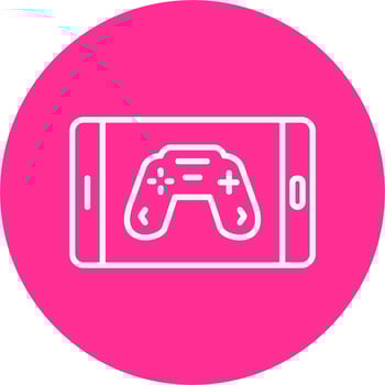 Mobile Game Vector Icon