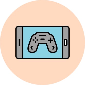Mobile Game Vector Icon