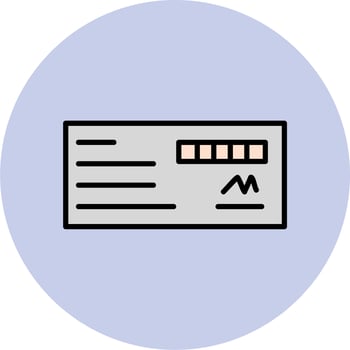 Cheque Vector Icon