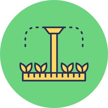 Sprinklers Plants Vector Icon