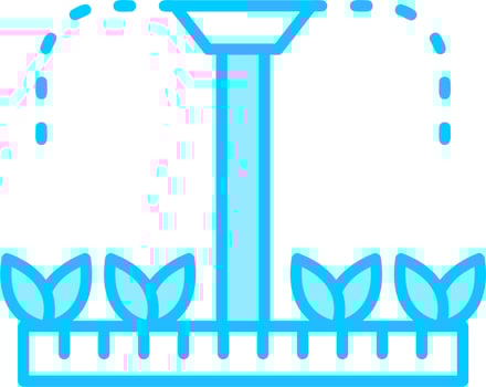 Sprinklers Plants Vector Icon