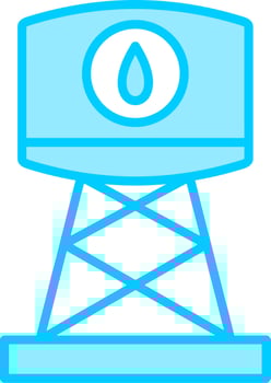 Water Tank Vector Icon