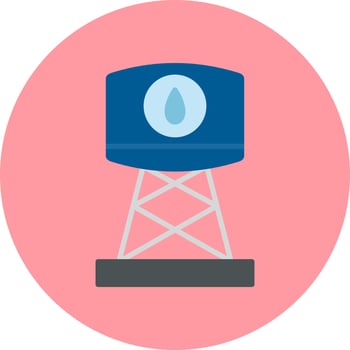 Water Tank Vector Icon