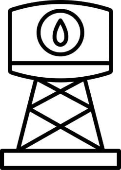Water Tank Vector Icon