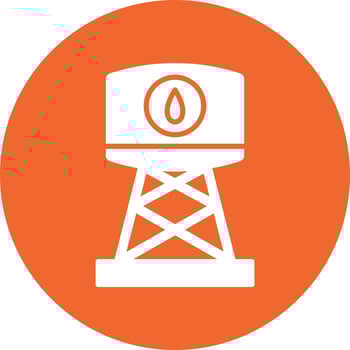 Water Tank Vector Icon