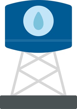 Water Tank Vector Icon