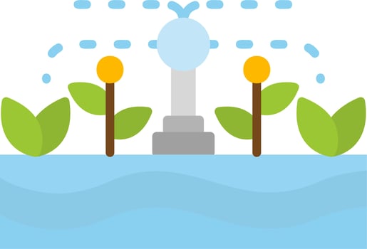 Irrigation System Vector Icon