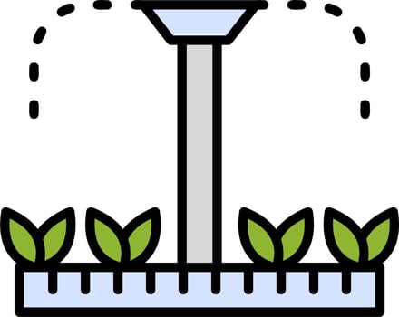 Sprinklers Plants Vector Icon