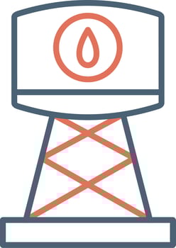 Water Tank Vector Icon