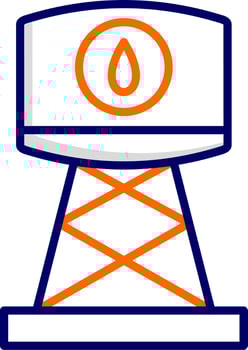 Water Tank Vector Icon