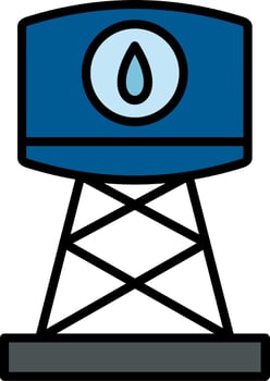 Water Tank Vector Icon