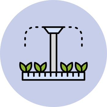 Sprinklers Plants Vector Icon