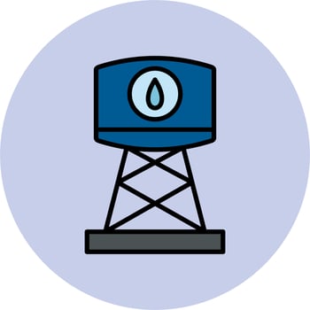 Water Tank Vector Icon