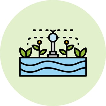 Irrigation System Vector Icon