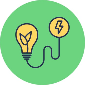 Eco Light Vector Icon