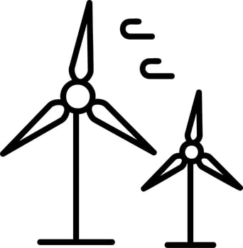 Wind Turbine Vector Icon