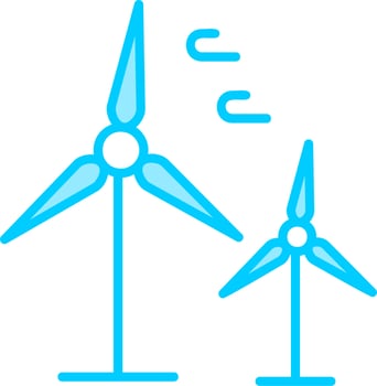 Wind Turbine Vector Icon