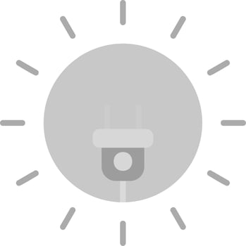Sun Energy Vector Icon