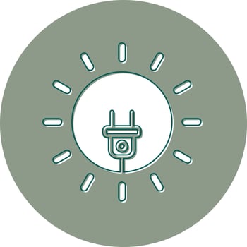 Sun Energy Vector Icon