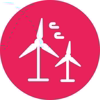 Wind Turbine Vector Icon
