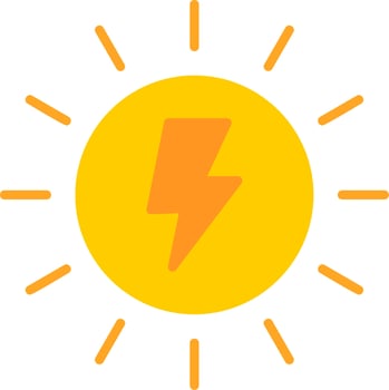 Solar Power Vector Icon