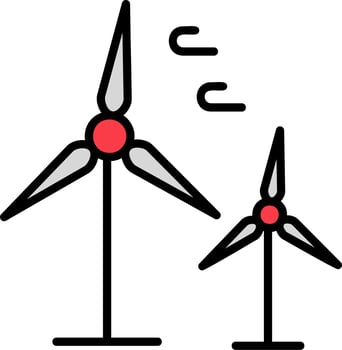 Wind Turbine Vector Icon