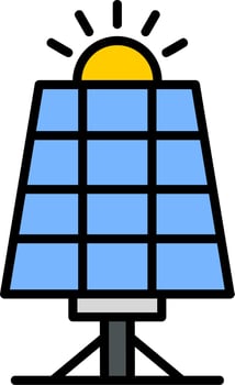 Solar Panel Icon vector