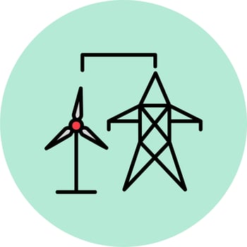 Power Generation Vector Icon