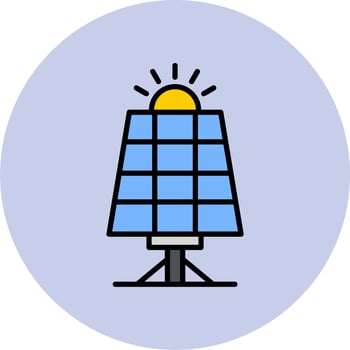 Solar Panel Icon vector
